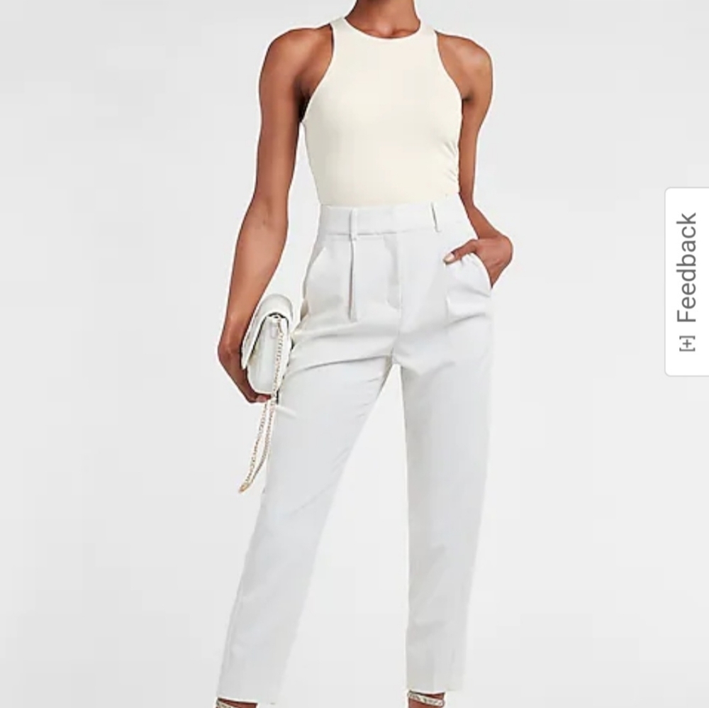 NWT Express Body Contour Compression High Neck Bodysuit - Swan